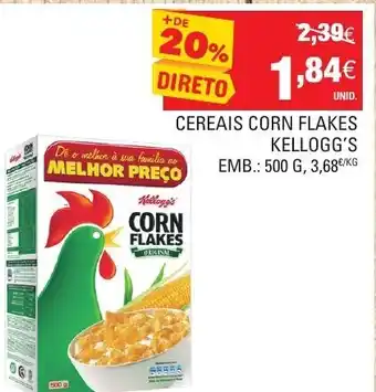 Continente Cereais Corn Flakes Kellogg's 500g promoção