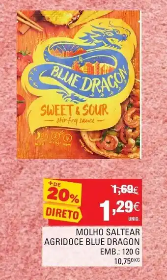 Continente Molho Saltear Agridoce Blue Dragon 120g promoção