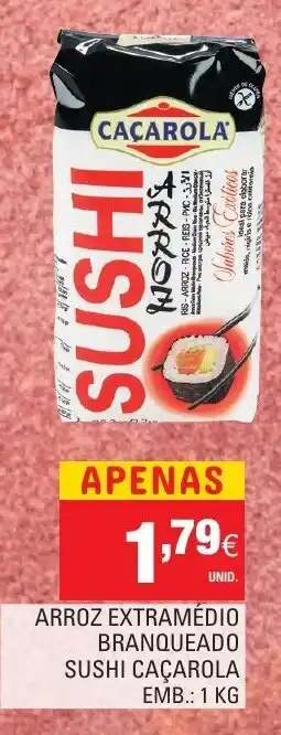 Continente Arroz Extramédio Brnaqueado Sushi Caçarola 1kg promoção