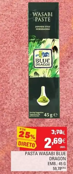 Pasta Wasabi Blue Dragon 45g