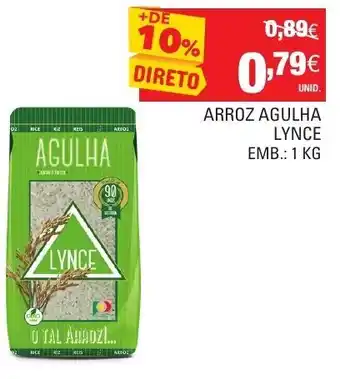 Continente Arroz Agulha Lynce 1kg promoção