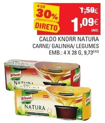 Continente Caldo Knorr Natura 4x28g promoção