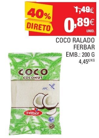 Coco Ralado Ferbar 200g