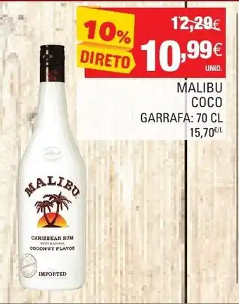 Continente Malibu Coco 70cl promoção