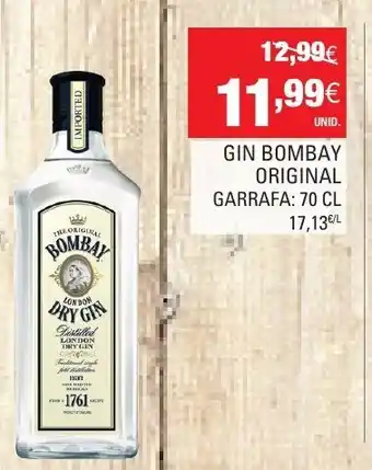 Continente Gin Bombay Original 70cl promoção