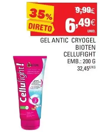 Continente Gel Antic Cryogel Bioten Cellufight 200g promoção
