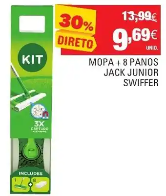 Continente Mopa+ 8 Panos Jack Junior Swiffer promoção