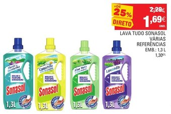 Continente Lava Tudo Sonasol 1,3L promoção