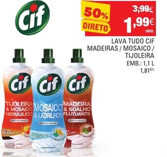 Continente Lava Tudo CIF 1,1L promoção