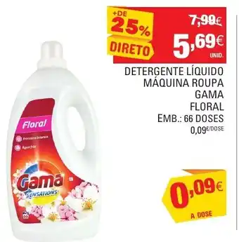 Continente Detergente Líquido Máquina Roupa Gama Floral 66 Doses promoção