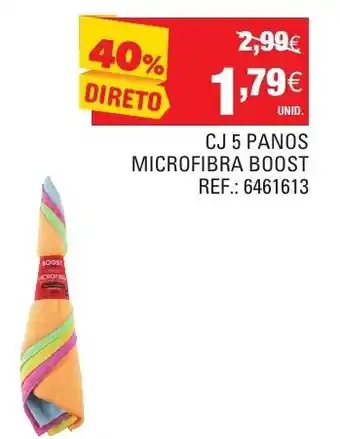 Continente CJ 5 Panos Microfibra Boost promoção