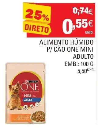 Continente Alimento Húmido P/Cão One Mini Adulto 100g promoção
