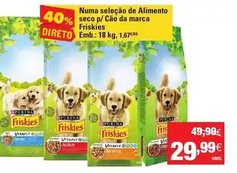Continente Alimento Seco p/ Cão da Marca Friskies 18kg promoção