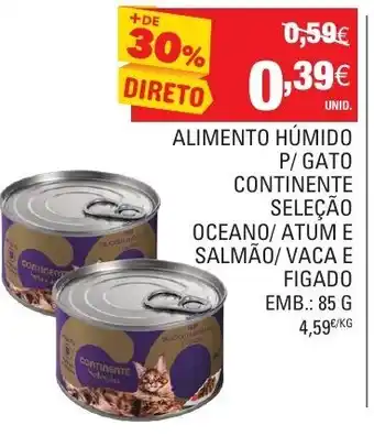 Alimento Húmido p/ Gato Continente Seleção 85g