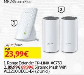 Auchan Sistema mesh wifi tp-link promoção