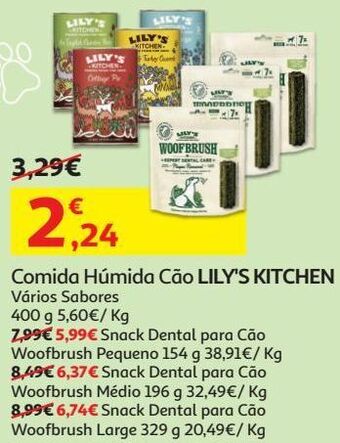 Auchan Comida húm cão lily's kitchen promoção