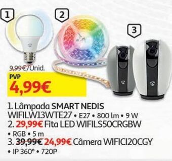 Auchan Lâmpada smart nedis promoção
