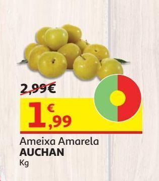 Auchan Ameixa amarela:auchan:kg promoção