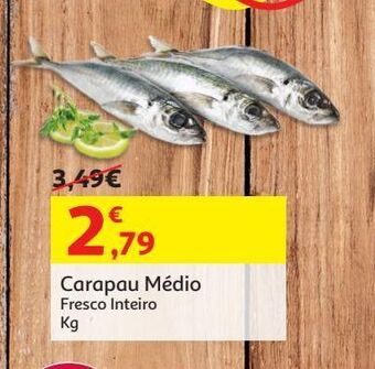 Auchan Carapau médio:fresco inteiro:kg promoção
