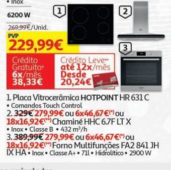 Auchan Chaminé hotpoint promoção