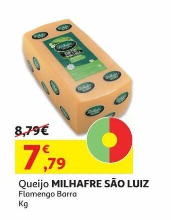 Auchan Queijo flamengo milhafre:são luiz barra kg promoção