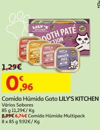 Auchan Comida húm gato lily's kitchen promoção