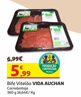 Auchan Bife vitelao carnalentejana promoção