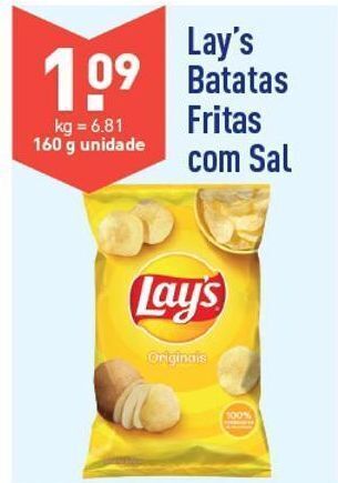 ALDI Batata chips lay's promoção