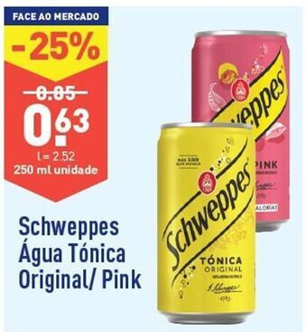 ALDI Água tônica schweppes promoção