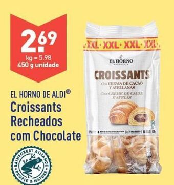 ALDI Pão doce com chocolate promoção
