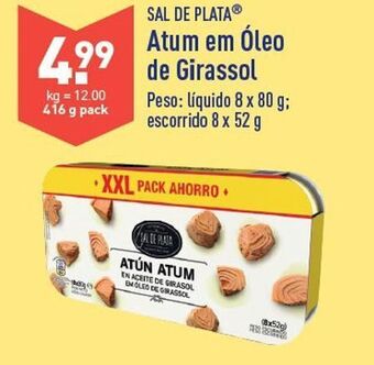 ALDI Atum em óleo vegetal promoção