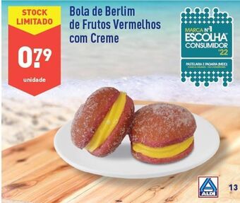 ALDI Pão doce com creme promoção