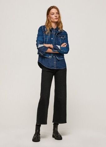 Pepe Jeans Lexa sky wide fit high waist jeans promoção