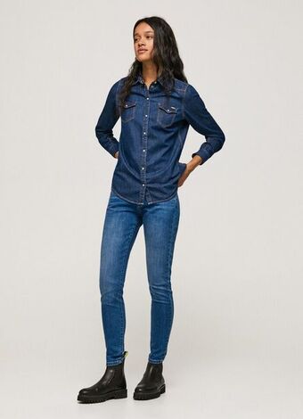 Pepe Jeans Soho skinny fit mid waist jeans promoção