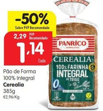 Minipreço Pão de forma panrico promoção