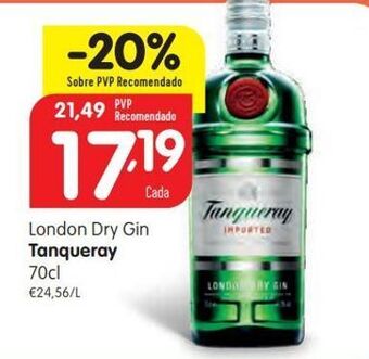 Minipreço Gin tanqueray promoção