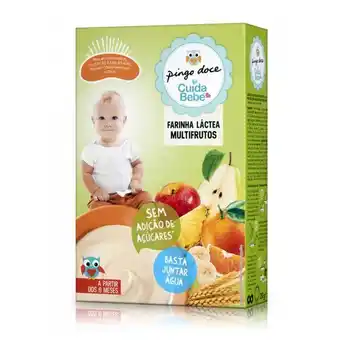 Pingo Doce Farinha láctea multifrutos sem açúcar cuida bebé pingo doce promoção
