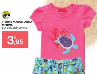 T-Shirt Manga Curta Menina