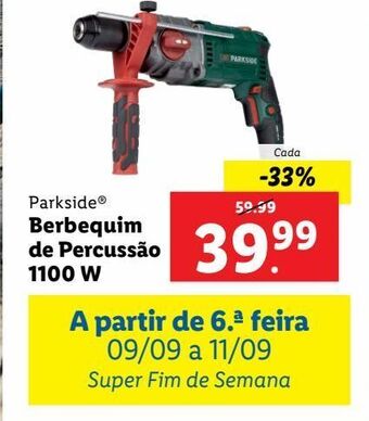 Lidl Furadeira percutora parkside promoção
