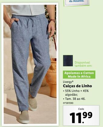 Lidl Calças promoção