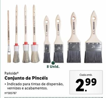 Lidl Pincéis parkside promoção