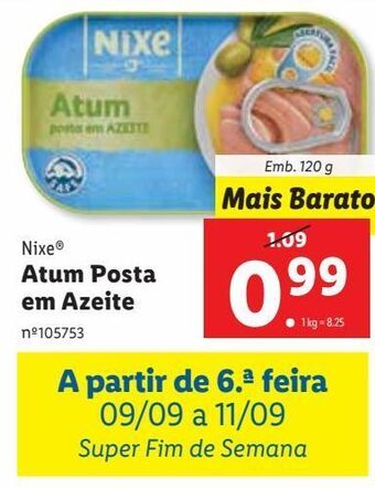 Lidl Atum em azeite promoção