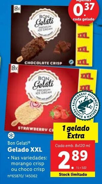 Lidl Gelados promoção