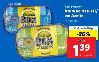 Lidl Atum em lata bom petisco promoção