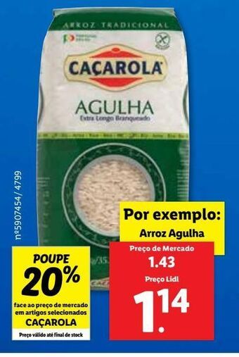Lidl Arroz agulha caçarola promoção