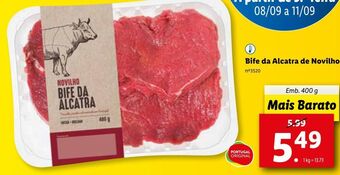 Lidl Bife novilho promoção