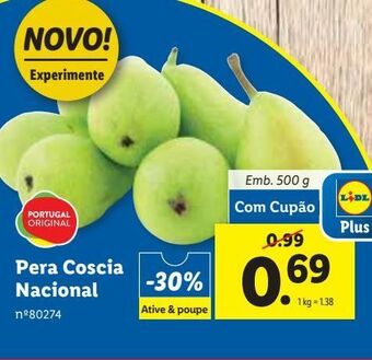 Lidl Peras promoção