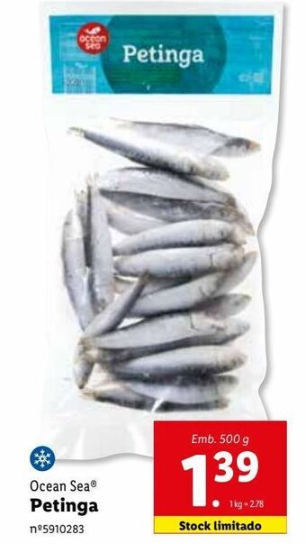 Lidl Peixe congelado ocean sea promoção