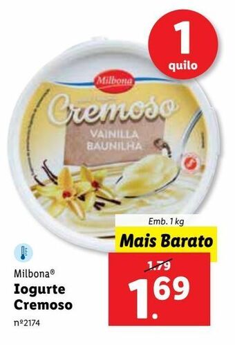 Lidl Iogurte milbona promoção