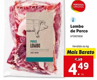Lidl Lombo de porco promoção